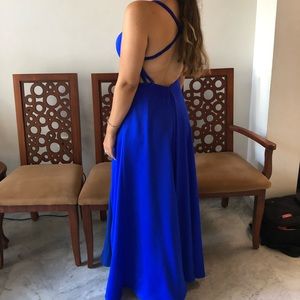 Royal Blue colour Prom Dress